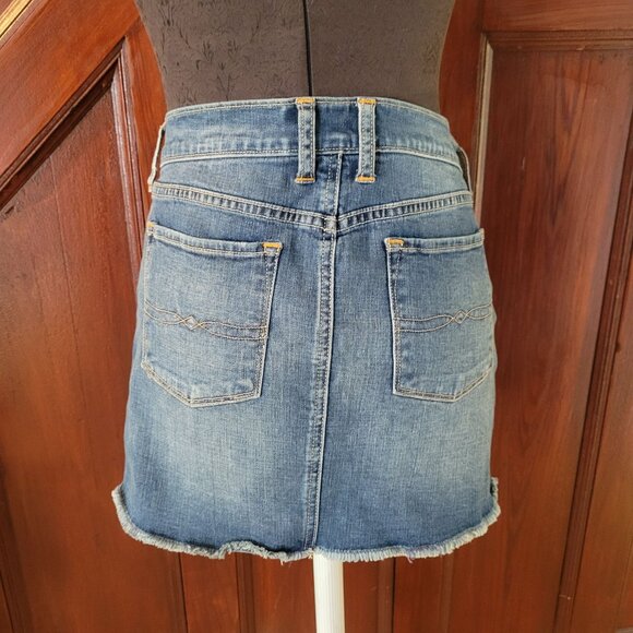 Lucky Brand Womens Denim Mini Skirt Size 2/26 Blue - Picture 2 of 5